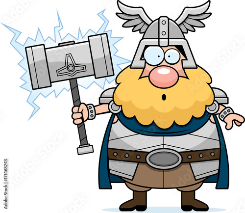 Surprised Cartoon Thor