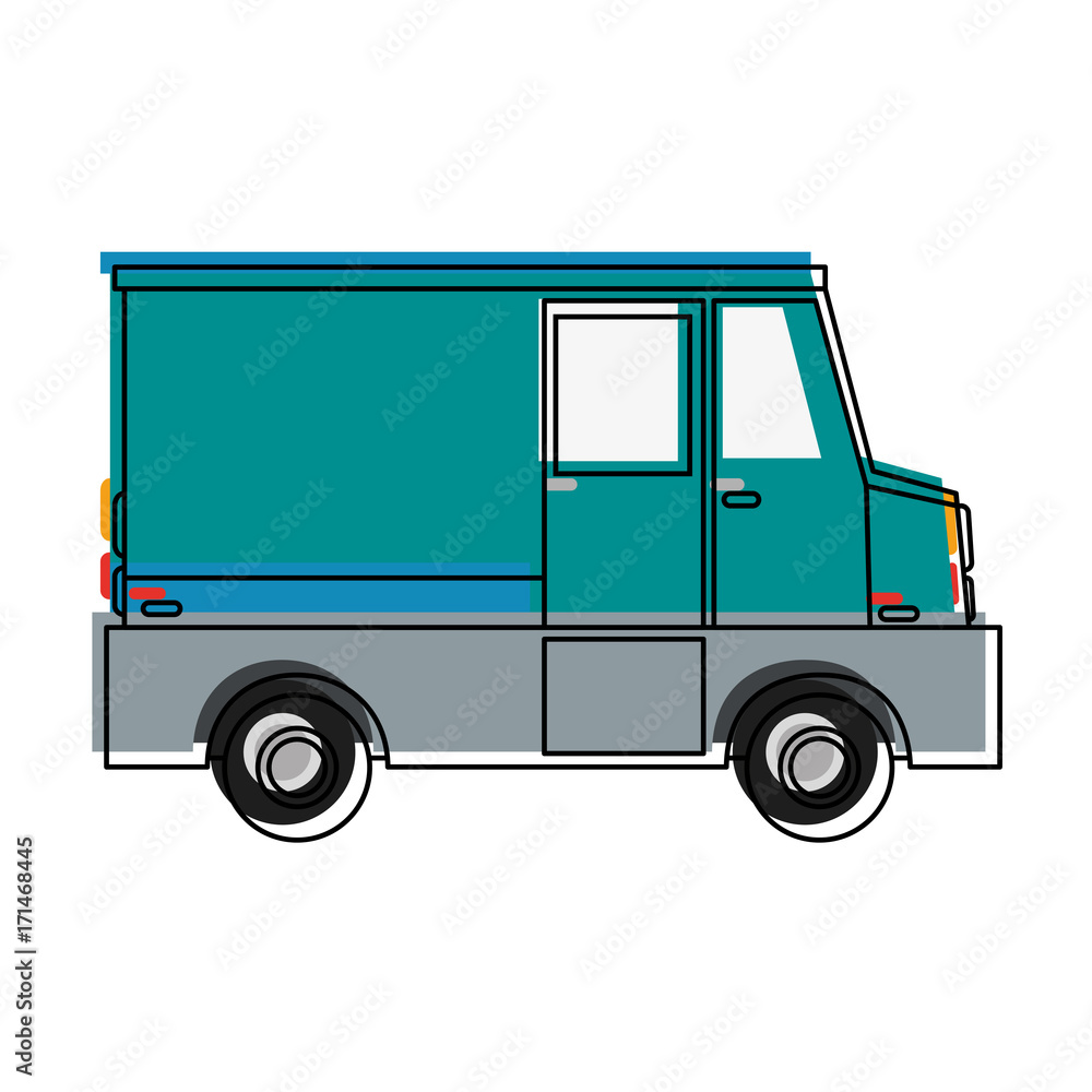 Cargo truck vehicle icon vector illustration grapic design