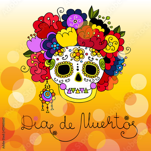 dia de muertos card