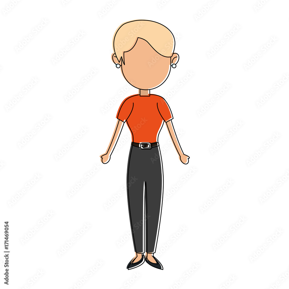 happy faceless woman icon image vector illustration design happy faceless woman icon image vector illustration design