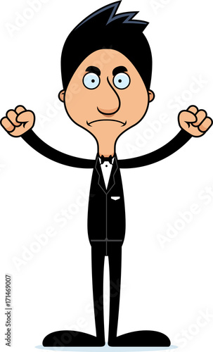 Cartoon Angry Groom Man