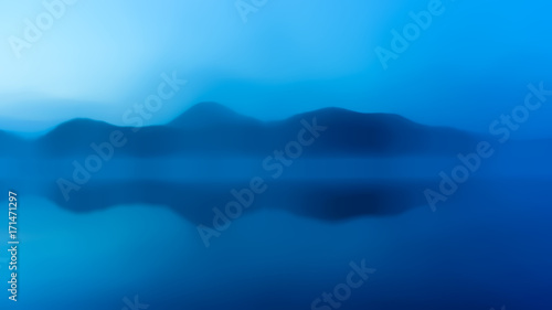 Abstract blue reflection background