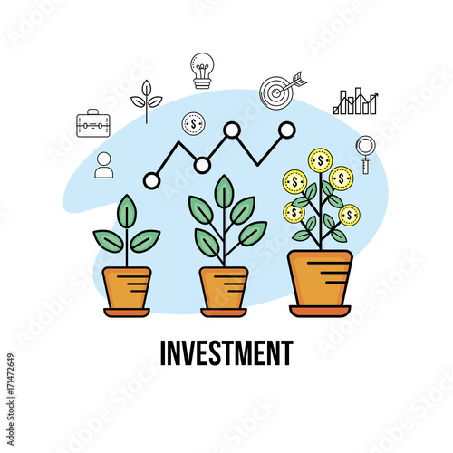 financial currency to business corporation strategy vector illustration