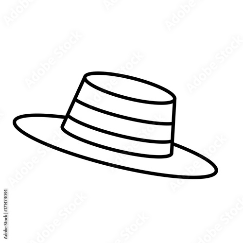 Vintage male hat icon vector illustration graphic design