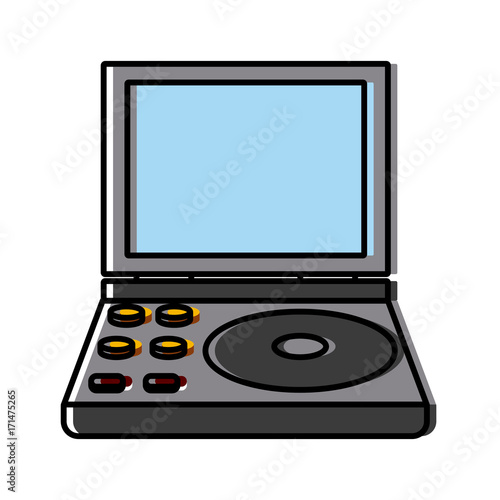 Fototapeta Naklejka Na Ścianę i Meble -  Portable videogame console icon vector illustration graphic design