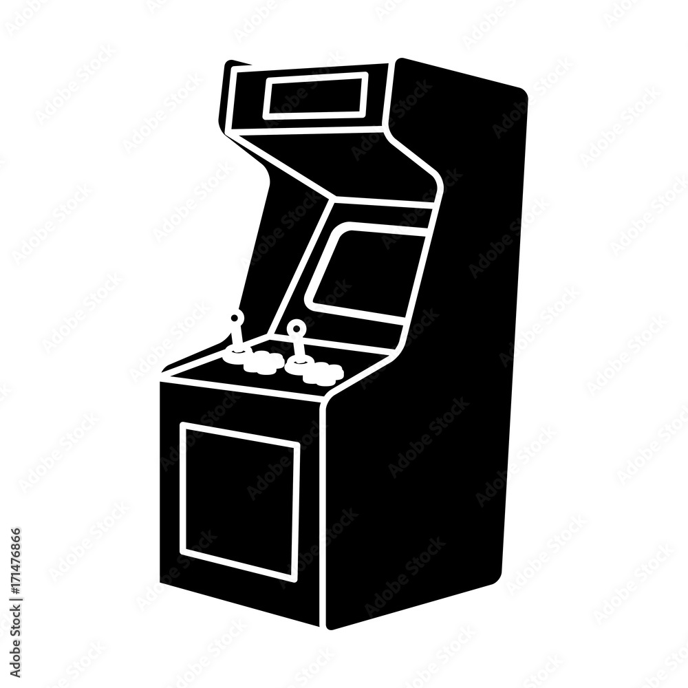 Arcade videogame isolated icon vector illustration graphic design Arcade videogame isolated icon vector illustration graphic design