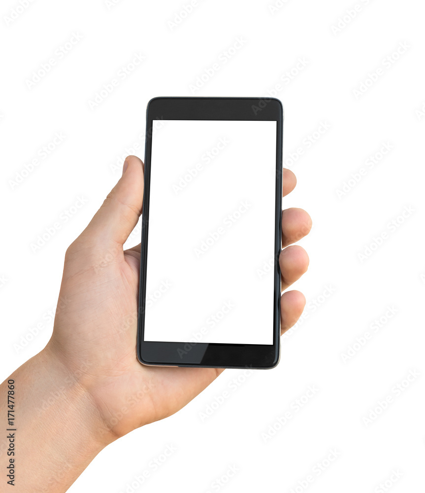 Modern smartphone in hand Modern smartphone in hand