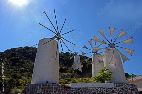 Windmühlen auf Kreta