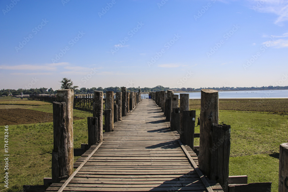 Obraz premium U bein bridge Amarapura ,Myanmar (Burma)