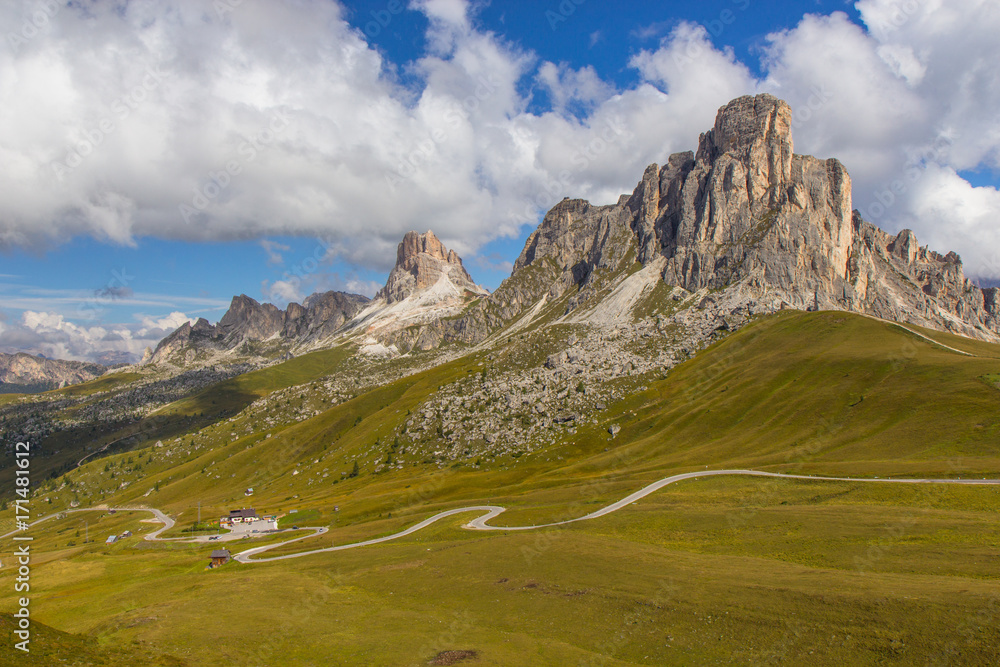 Fototapeta premium Passo Giau in Dolomites, South tirol, Italy
