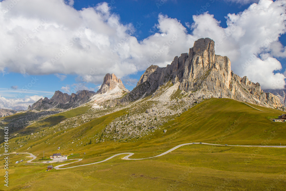 Fototapeta premium Passo Giau in Dolomites, South tirol, Italy