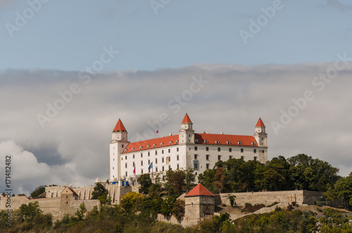 Canvas Print vibrant city of Bratislava, Slovakia city in august