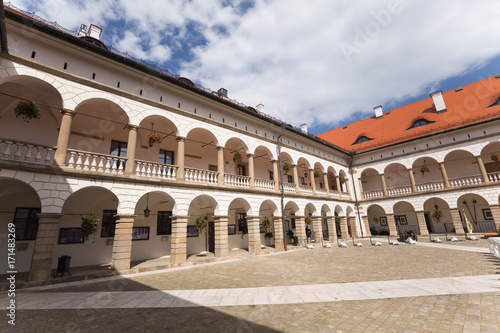 Niepolomice near the Krakow   historical architecture   castle courtyard