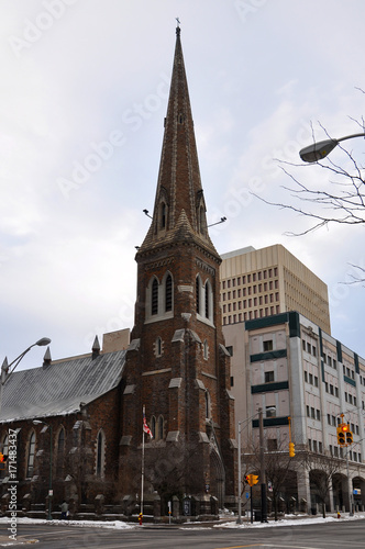Grace Church is an Episcopal Church built in 1856 on 193 Genesee Street in downtown Utica  New York State  USA.