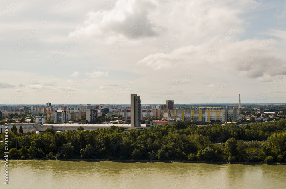 vivid, vibrant city of Bratislava in august