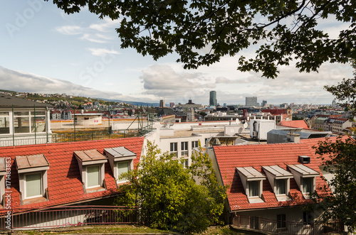 vibrant city of Bratislava, Slovakia city in august