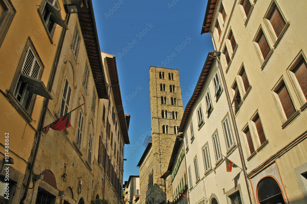 Arezzo, il campanile della Chiesa di Santa Maria della Pieve
