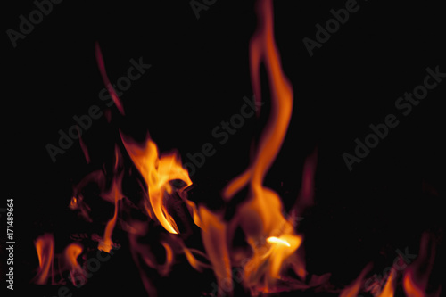 background of fire as a symbol of hell and eternal torment