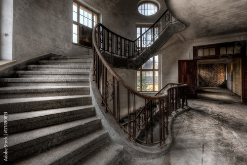 Staircase with Handrail