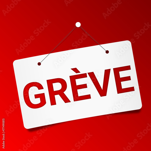 panneau grève