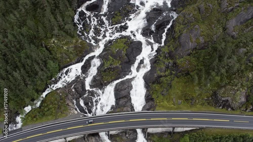 The Langfoss Waterfall photo