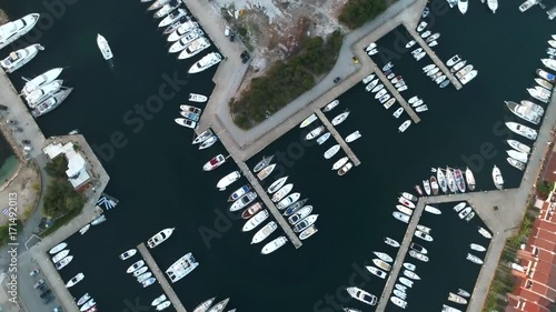 Vista aerea di porto Ottiolu in Sardegna photo