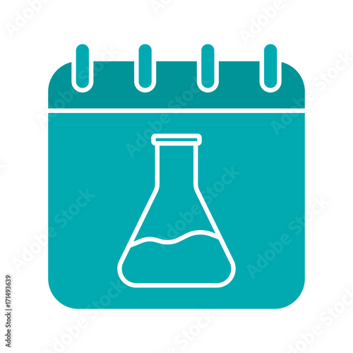 Research schedule glyph color icon