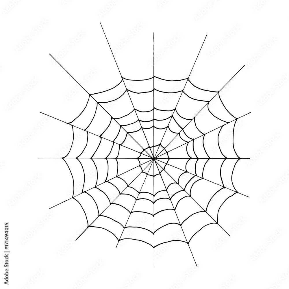 Obraz premium Hand Drawn Halloween Set. Web.