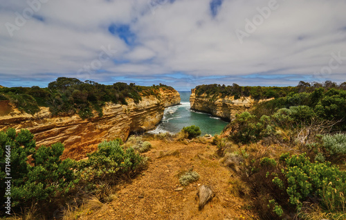 The Australian coast.