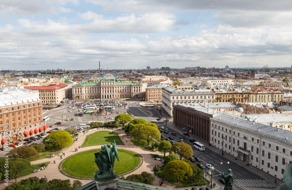 View from the top of St_Isaac Cathedral. St. Petersburg