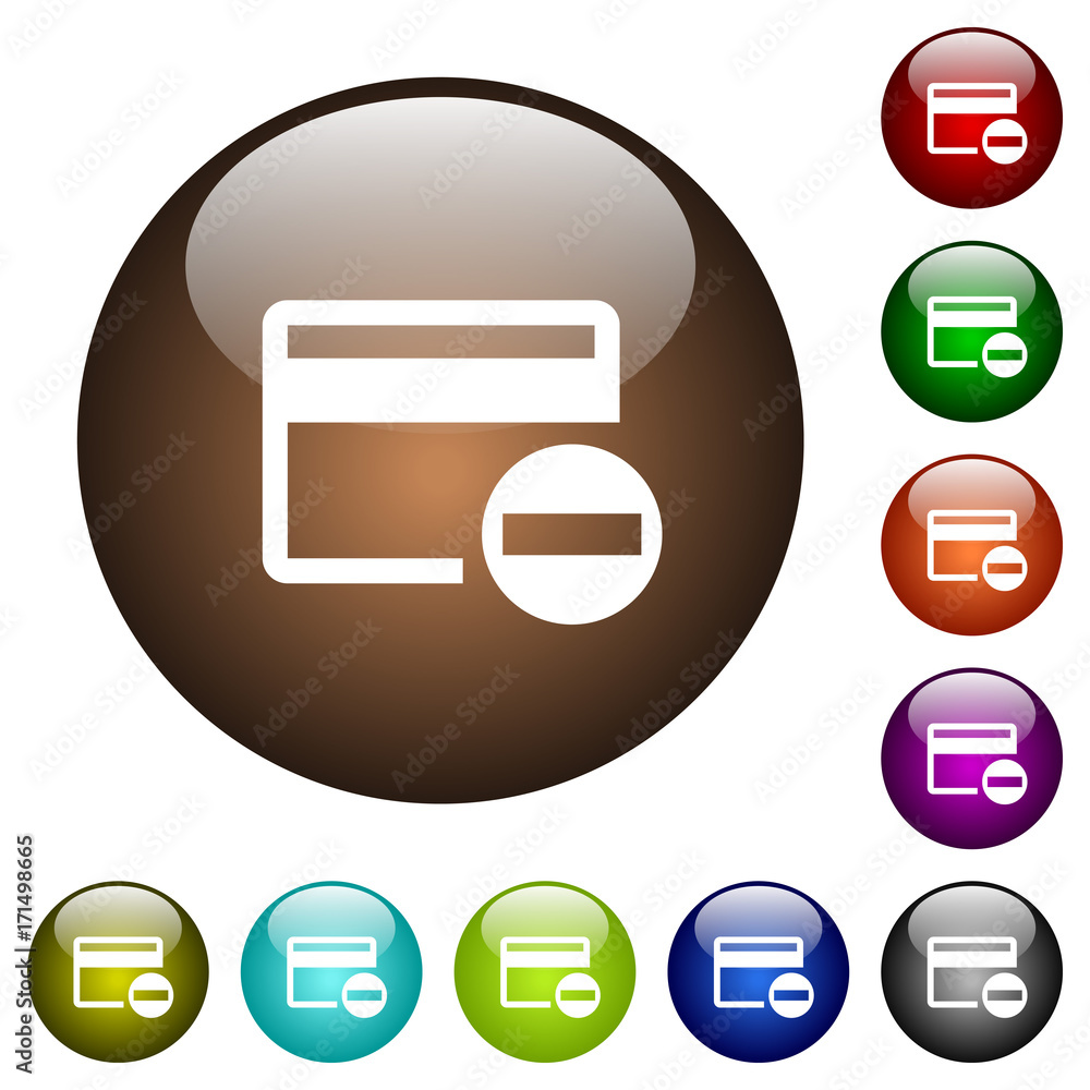 Remove credit card color glass buttons Remove credit card color glass buttons