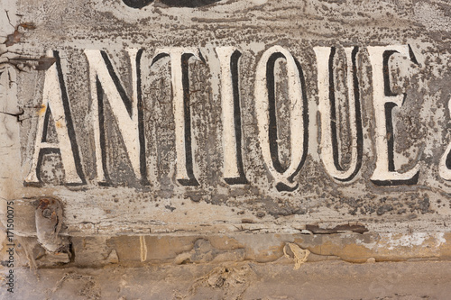 old antique sign
