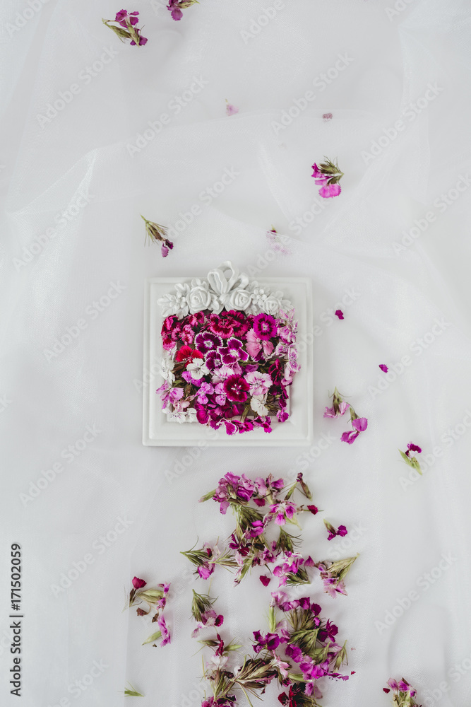 Frame with flowers Frame with flowers