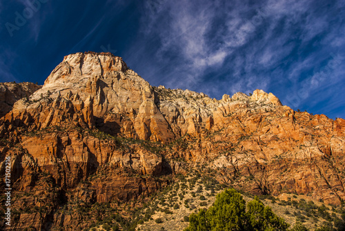 West Walls of Zion Canyon from the Sand Bench Trail