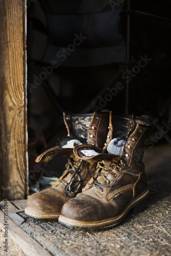 Work Boots with Socks