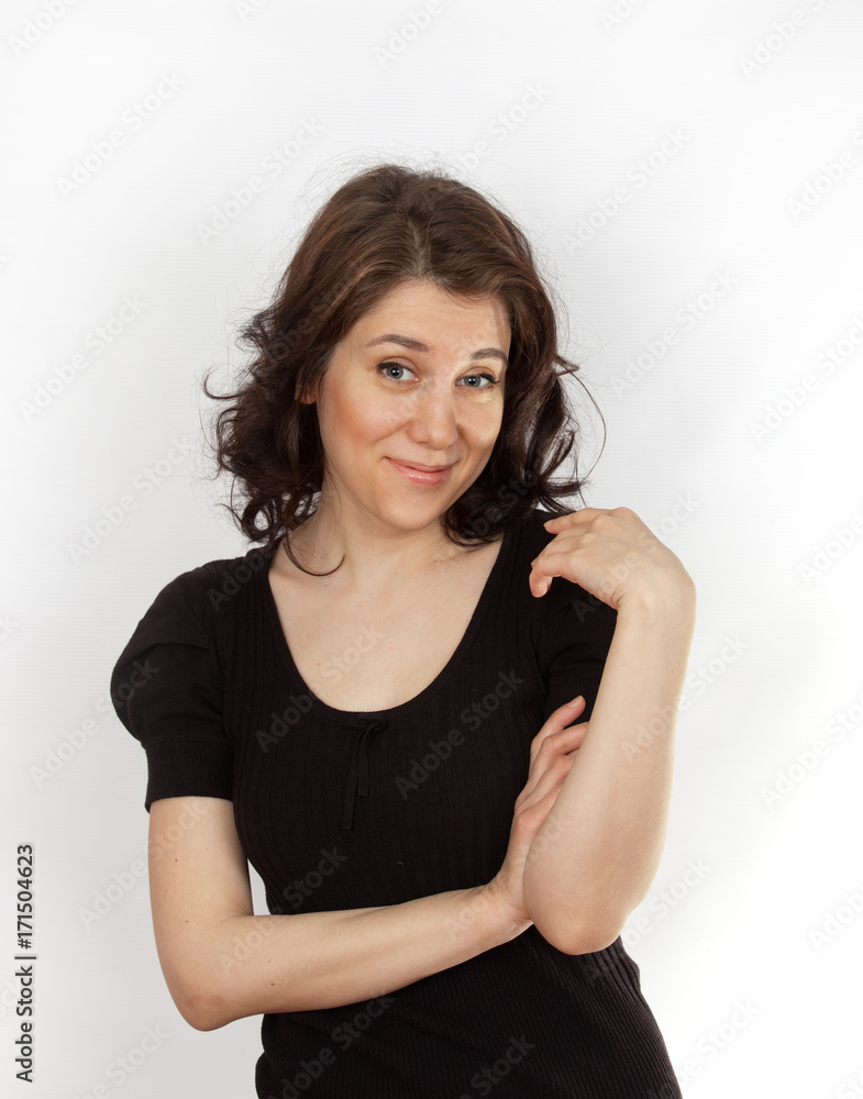 young woman smiling young woman smiling
