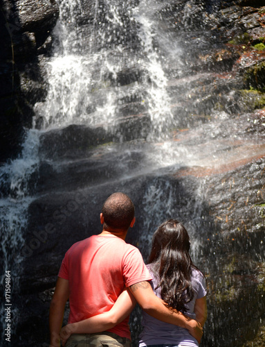 Fototapeta Naklejka Na Ścianę i Meble -  Waterfall in Visconde de Maua - Brazil