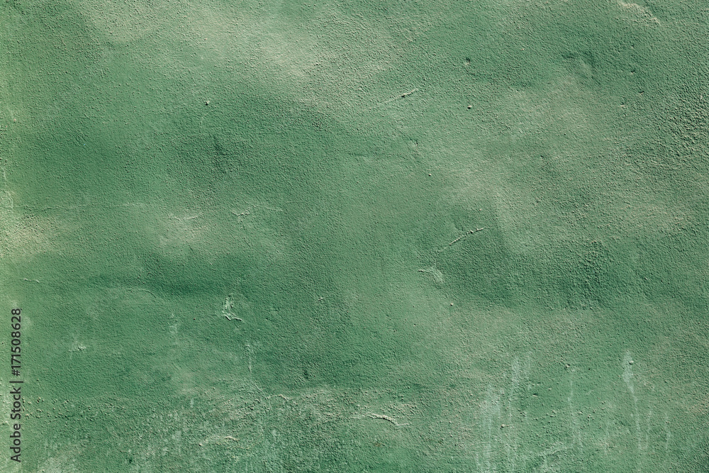 Texture of a Green Grunge Wall