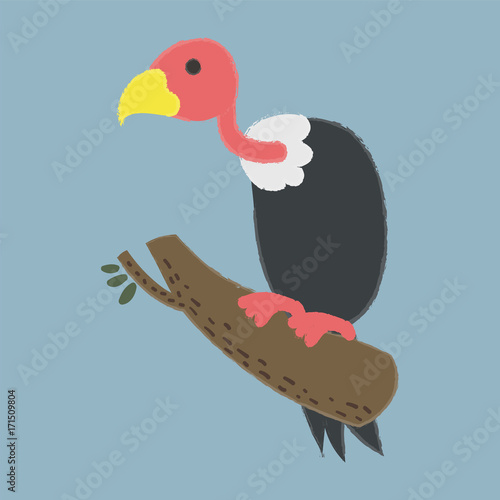 Vintage vector wing illustration design