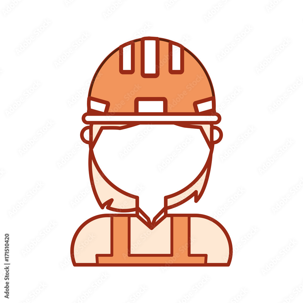 woman with safety helmet icon over white background colorful design vector illustration woman with safety helmet icon over white background colorful design vector illustration