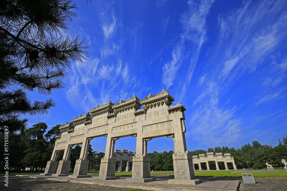 Obraz premium Very ancient buildings in China