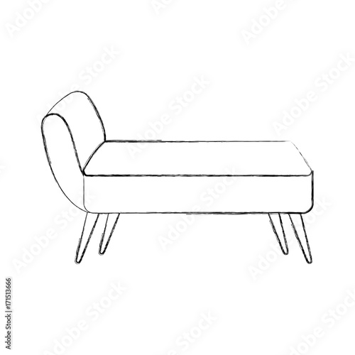 sofa divan or couch elegant furniture icon style interior vector illustration