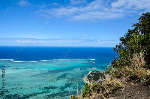 Oceanview from Le Morne Mountain, Mauritius