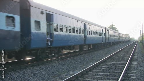 Indian railways passenger train  photo