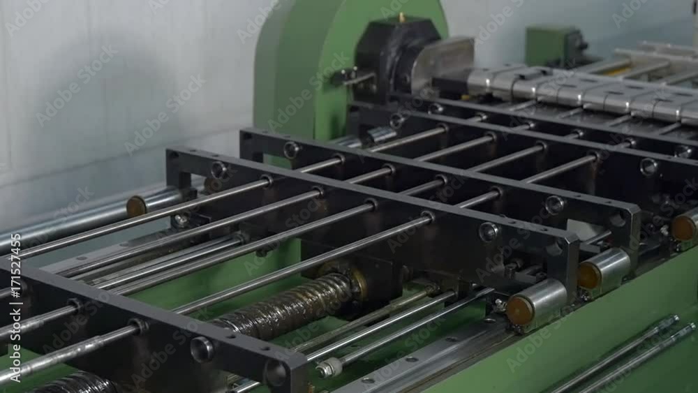 Manufacture of metal tubes on industrial CNC machine in factory slow motion. Automation of work. Refrigeration and ventilation industrial equipment and air conditioners. Modern technologies. Manufacture of metal tubes on industrial CNC machine in factory slow motion. Automation of work. Refrigeration and ventilation industrial equipment and air conditioners. Modern technologies.