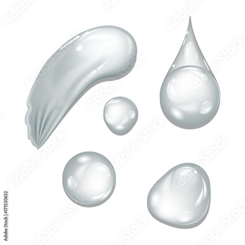 Smear the cream gel