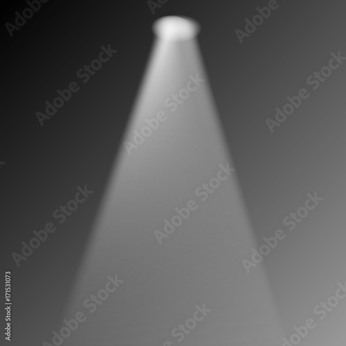Illustration of Transparent Realistic Vector Stage Light Effect
