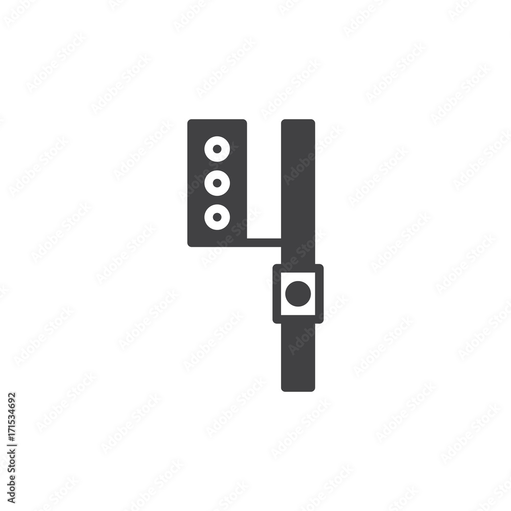 Traffic light icon vector, filled flat sign, solid pictogram isolated on white. Symbol, logo illustration. Traffic light icon vector, filled flat sign, solid pictogram isolated on white. Symbol, logo illustration.