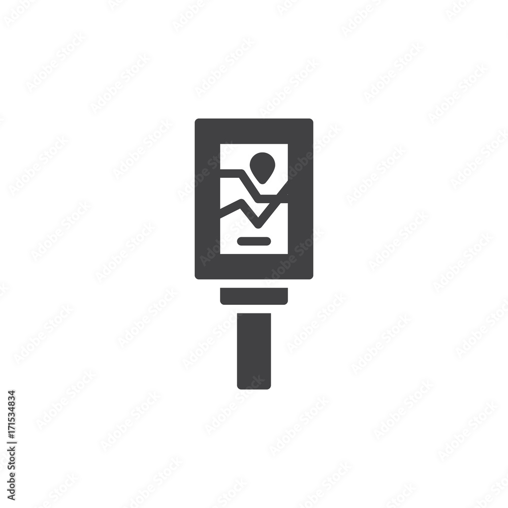 Road sign map icon vector, filled flat sign, solid pictogram isolated on white. Symbol, logo illustration. Road sign map icon vector, filled flat sign, solid pictogram isolated on white. Symbol, logo illustration.