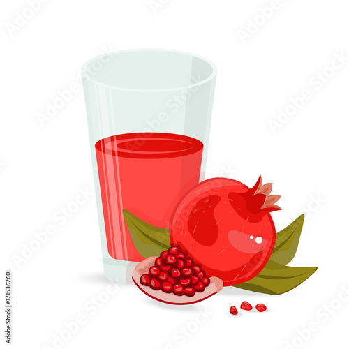 Red fruit juice glass. Grape, pomegranate, cranberry organic drink. Healthy diet.
